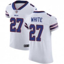 Nike Bills -27 Tre Davious White White Stitched NFL Vapor Untouchable Elite Jersey