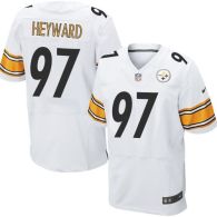 Nike Pittsburgh Steelers #97 Cameron Heyward White Men's Stitched NFL Elite Jersey