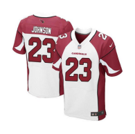 Nike Cardinals -23 Chris Johnson White Men's Stitched NFL Elite Jersey