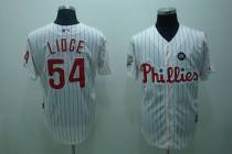 Philadelphia Phillies #54 Brad Lidge Stitched White Red Strip MLB Jersey