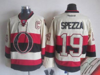 Autographed Ottawa Senators -19 Jason Spezza White Third Stitched NHL Jersey