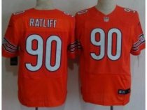 Nike Chicago Bears 90 Ratliff Orange Elite NFL Jerseys