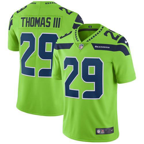 Nike Seahawks -29 Earl Thomas III Green Stitched NFL Limited Rush Jersey