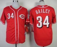 Cincinnati Reds -34 Homer Bailey Red Cool Base Stitched MLB Jersey