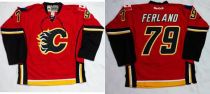 Calgary Flames -79 Michael Ferland Red Home Stitched NHL Jersey