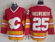 Calgary Flames -25 Joe Nieuwendyk Red CCM Throwback Stitched NHL Jersey