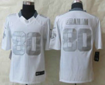 Nike New Orleans Saints -80 Jimmy Graham White NFL Limited Platinum Jersey