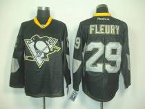 Pittsburgh Penguins -29 Andre Fleury Black Ice Stitched NHL Jersey
