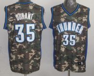 Oklahoma City Thunder -35 Kevin Durant Camo Stealth Collection Stitched NBA Jersey