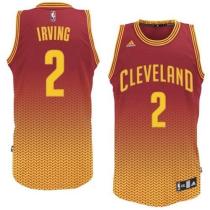 Cleveland Cavaliers -2 Kyrie Irving Red Resonate Fashion Swingman Stitched NBA Jersey