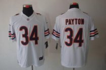 Nike Bears -34 Walter Payton White Stitched NFL Limited Jersey