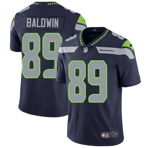 Nike Seahawks -89 Doug Baldwin Steel Blue Team Color Stitched NFL Vapor Untouchable Limited Jersey