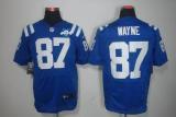 Nike Indianapolis Colts #87 Reggie Wayne Royal Blue Team Color With 30TH Seasons Patch Men‘s Stitche