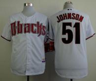 Arizona Diamondbacks #51 Randy Johnson White Cool Base Stitched MLB Jersey