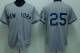 New York Yankees -25 Mark Teixeira Stitched Grey MLB Jersey