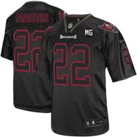 NikeTampa Bay Buccaneers #22 Doug Martin Lights Out Black With MG Patch Men‘s Stitched NFL Elite Jer