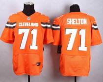 Nike Cleveland Browns -71 Danny Shelton Orange Alternate Stitched NFL New Elite jersey