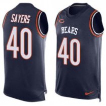 Nike Bears -40 Gale Sayers Navy Blue Team Color Stitched NFL Limited Tank Top Jersey