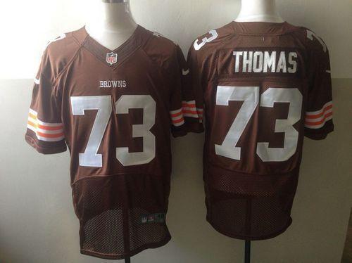 Nike Cleveland Browns -73 Joe Thomas Brown Team Color Men's Stitched NFL Elite Jersey