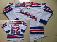 New York Rangers -62 Carl Hagelin White Road Stitched NHL Jersey
