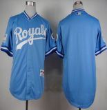 Kansas City Royals Blank Light Blue 1985 Turn Back The Clock Stitched MLB Jersey