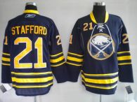 Buffalo Sabres -21 Drew Stafford Stitched Blue Third NHL Jersey