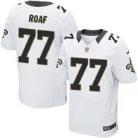 Nike New Orleans Saints #77 Willie Roaf White Men's Stitched NFL Elite Jersey
