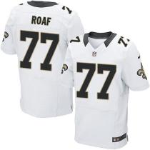 Nike New Orleans Saints #77 Willie Roaf White Men's Stitched NFL Elite Jersey