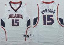 Revolution 30 Atlanta Hawks -15 Al Horford White Stitched NBA Jersey