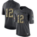 Seattle Seahawks -12 Fan Nike Anthracite 2016 Salute to Service Jersey