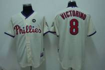 Philadelphia Phillies #8 Shane Victorino Stitched Cream MLB Jersey