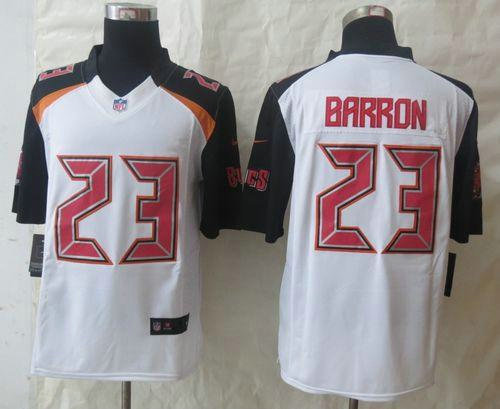 2014 New Tampa Bay Buccaneers -23 Mark Barron White NFL Limited Jersey