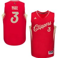 Los Angeles Clippers -3 Chris Paul Red 2015-2016 Christmas Day Stitched NBA Jersey