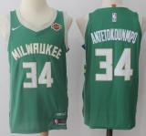 Nike Milwaukee Bucks -34 Giannis Antetokounmpo Green Stitched NBA Jersey