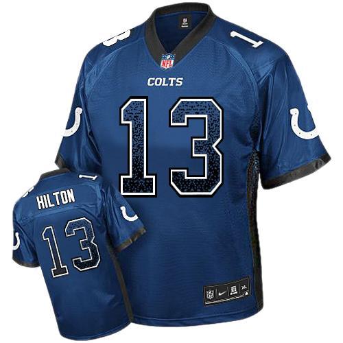 Nike Indianapolis Colts #13 T Y Hilton Royal Blue Team Color Men's Stitched NFL Elite Drift Fashion