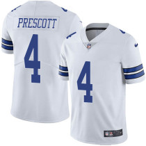 Nike Cowboys -4 Dak Prescott White Stitched NFL Vapor Untouchable Limited Jersey
