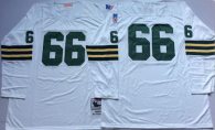 Mitchell And Ness 1969 Packers -66 Ray Nitschke White Throwback Stitched NFL Jersey