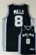 Revolution 30 San Antonio Spurs -8 Patty Mills Black Stitched NBA Jersey