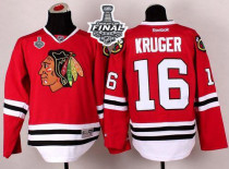 Chicago Blackhawks -16 Marcus Kruger Red 2015 Stanley Cup Stitched NHL Jersey