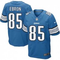 NEW Lions -85 Eric Ebron Blue Team Color Stitched NFL Elite Jersey