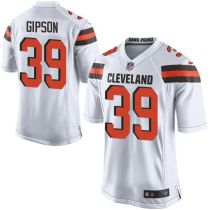 Nike Cleveland Browns -39 Tashaun Gipson White Men's Stitched NFL New Elite Jersey