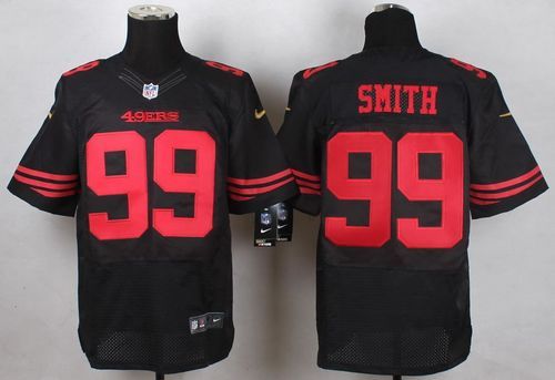 Nike San Francisco 49ers -99 Aldon Smith Black Alternate Mens Stitched NFL Elite Jersey