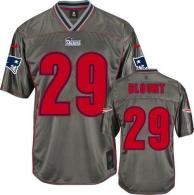 Nike New England Patriots -29 LeGarrette Blount Grey Mens Stitched NFL Elite Vapor Jersey
