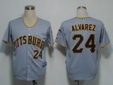 Pittsburgh Pirates #24 Pedro Alvarez Grey Stitched MLB Jersey