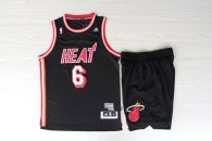 NBA Miami Heat -6 James Black Red suit restoring ancient ways