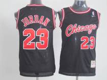 Chicago Bulls -23 Michael Jordan Black Nike Throwback Stitched NBA Jersey
