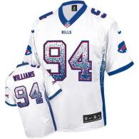 Nike Bills -94 Mario Williams White Men's Stitched NFL Elite Drift Fashion Jersey
