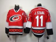 Carolina Hurricanes -11 Jordan Staal Red Home Stitched NHL Jersey