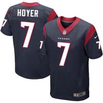Nike Houston Texans #7 Brian Hoyer Navy Blue Team Color Men's Stitched NFL Elite Jersey