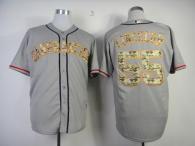 San Francisco Giants #55 Tim Lincecum Grey USMC Cool Base Stitched MLB Jersey